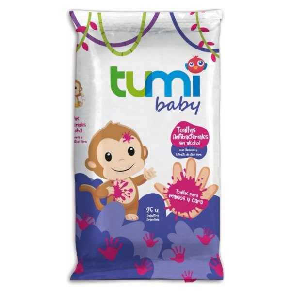 Producto - Toallitas Húmedas Tumi Baby Antibacteriales 25u