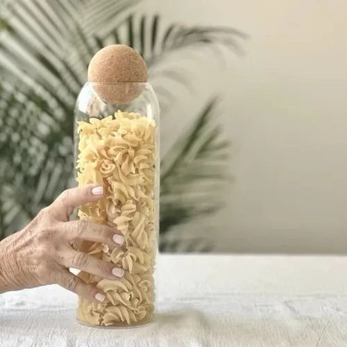 Producto - Frasco De Vidrio Tapa Bola Corcho 1100 CC