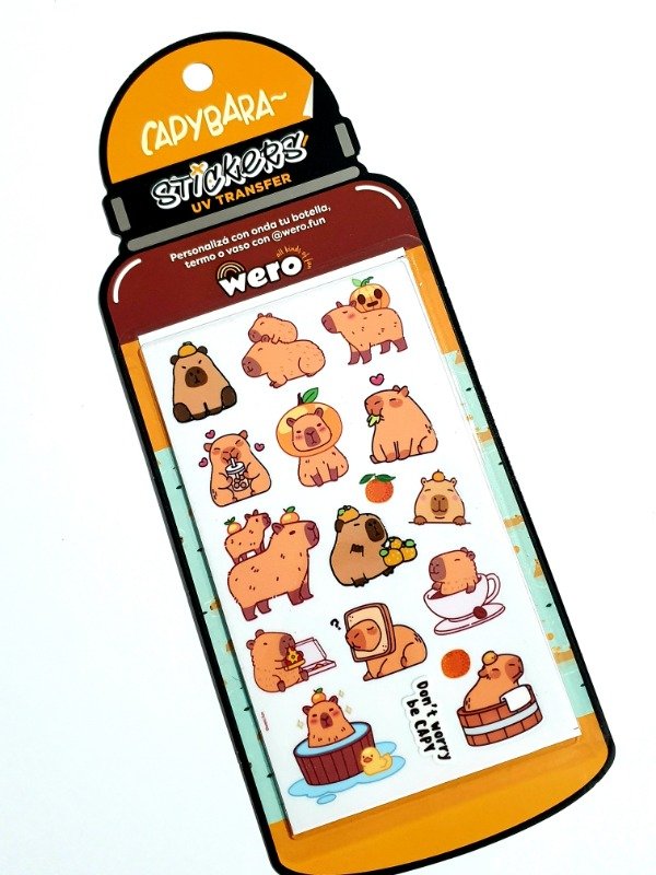 Producto - Botlle Stikers Capibara