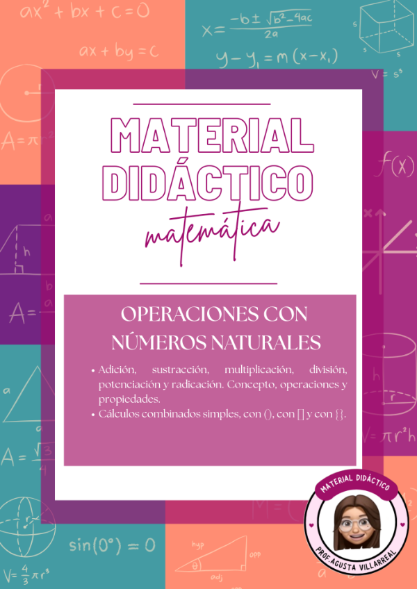 Producto - NÚMEROS NATURALES. Operaciones + operaciones combinadas