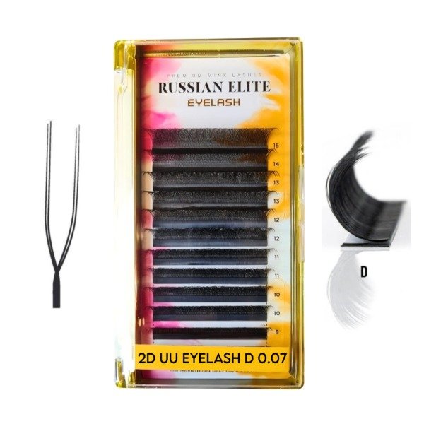 Producto - Extensiones Tecnologicas Russian Elite - 2D UU 0.07 D