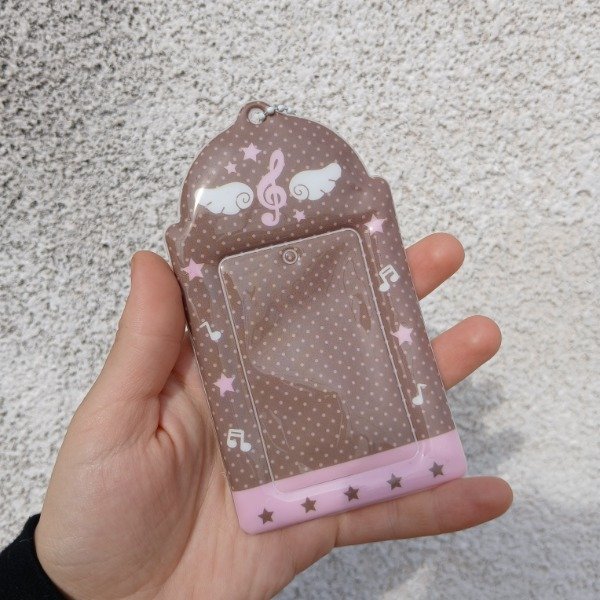 Producto - Holder marron con rosa