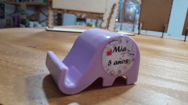 Producto - Elefante apoya celular personalizado - 0