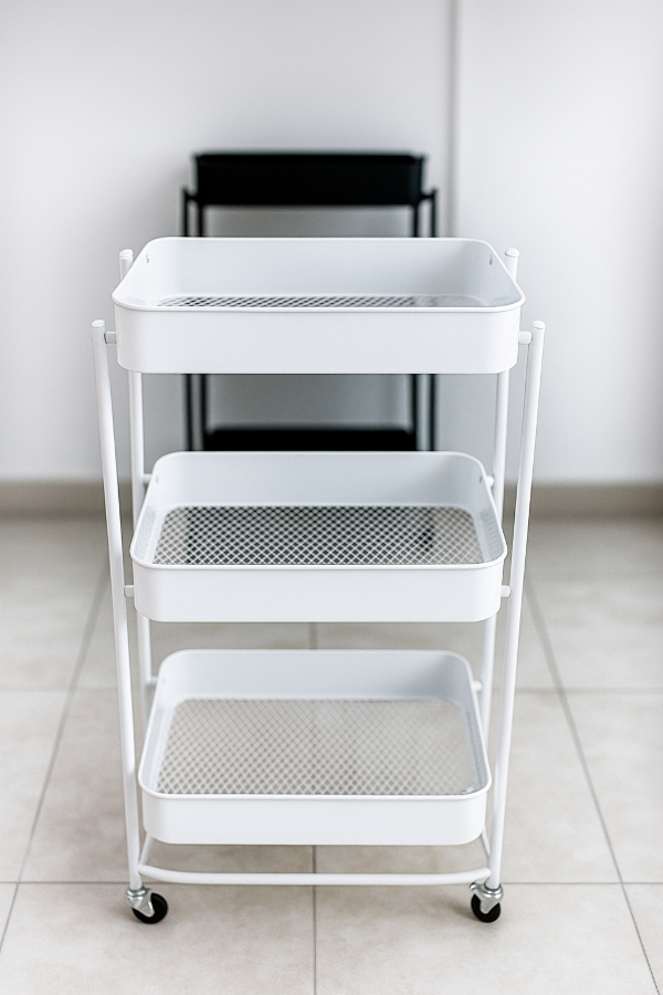 Producto - Carro auxiliar plegable blanca