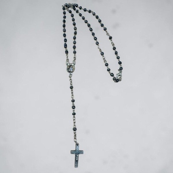 Producto - ROSARIO CHICO CON CUENTAS DE HEMATITE CENTRO SAN BENITO - ROS#95