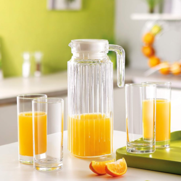 Producto - Jarra vidrio tramada