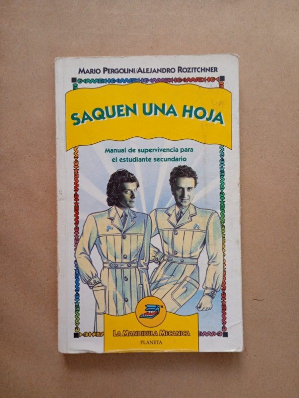 Producto - Saquen una hoja - Pergolini Rozitchner - Planeta 1993