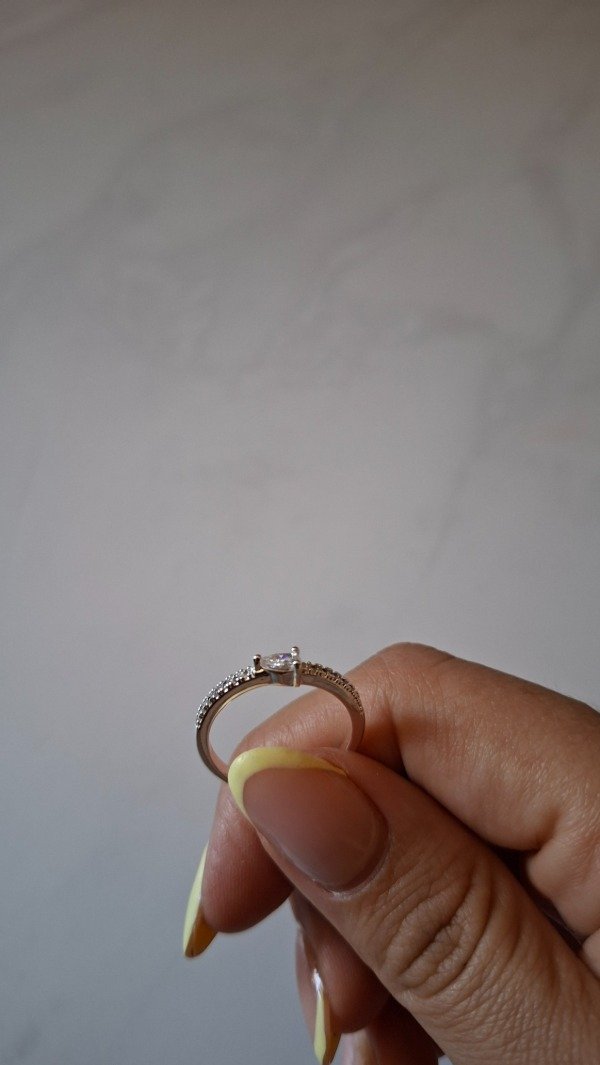 Producto - Anillo de acero blanco Juliet