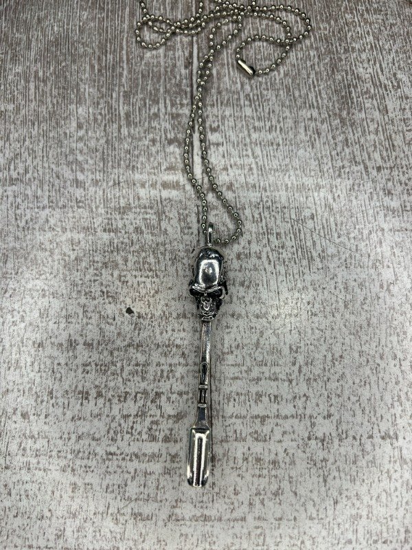 Producto - Cucharita Palita Metal Con Cadena