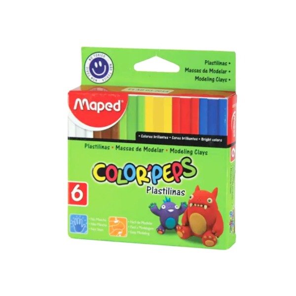 Producto - Plastilina Maped Surtida X6 Barras 15Gr