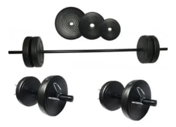 Producto - Barra Hueca Con Topes Para Body Pump Diámetro Discos 30mm Color Negro