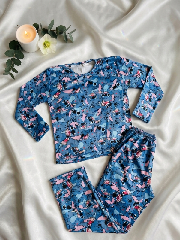 Producto - Pijama Largo Kids Stitch Azul