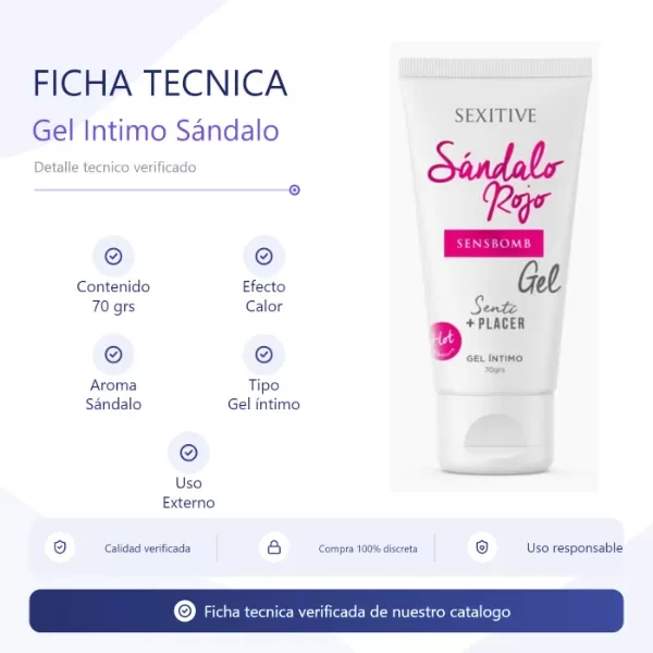 Producto - SensBomb Lub (sandalo rojo) - 2