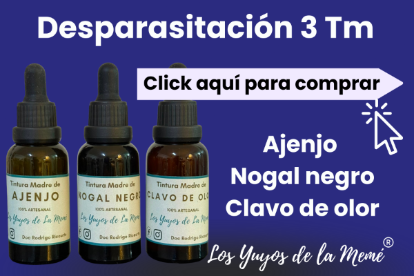 Producto - Desparasitación con 3 tinturas madre, Nogal negro, Ajenjo, Clavo. + Infusión - 0
