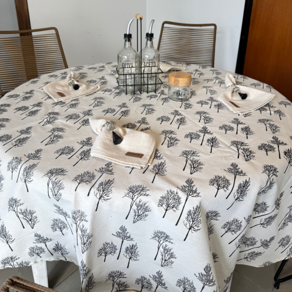 Producto - Mantel Tusor Redondo - Varios Diseños - 1