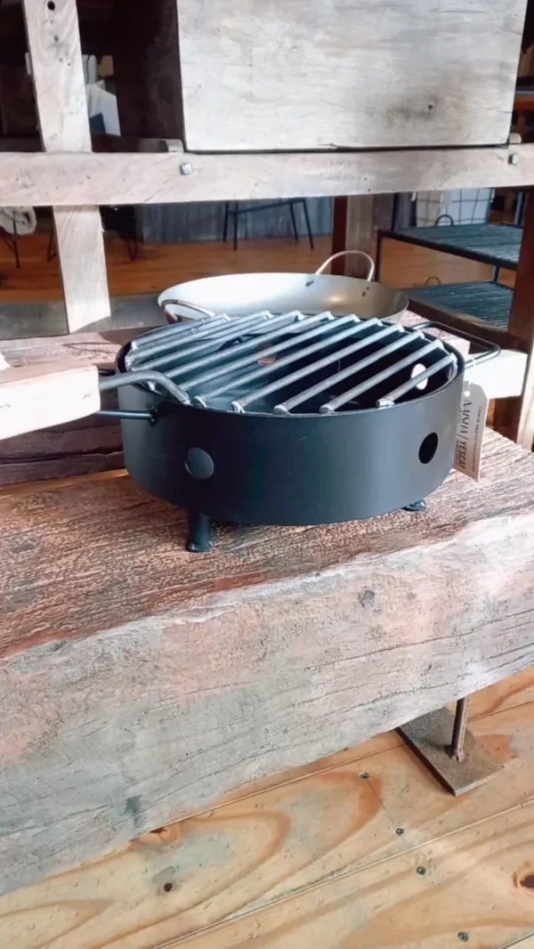 Producto - fogón de mesa con parrilla y fuente - 4