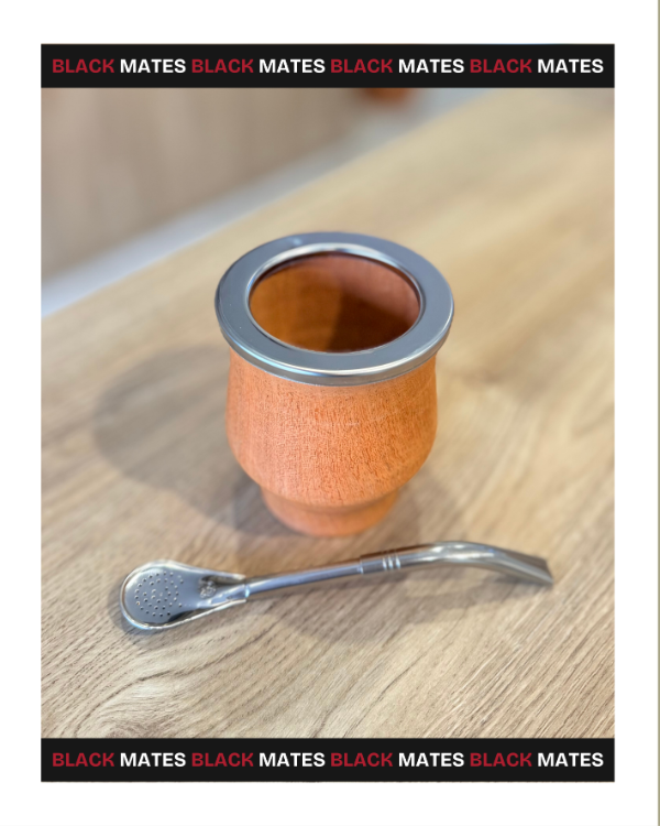 Producto - MATE CAMIONERO ALGARROBO RÚSTICO CON BOMBILLA