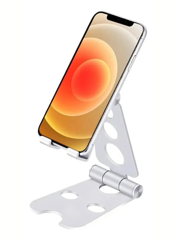 Producto - SOPORTE DE CELULAR O TABLET PARA ESCRITORIO - METÁL REGULABLE PLEGABLE EN ALTURA