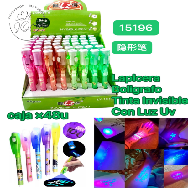 Producto - LAPICERA BOLIGRAFO TINTA INVICIBLE CON LUZ UV