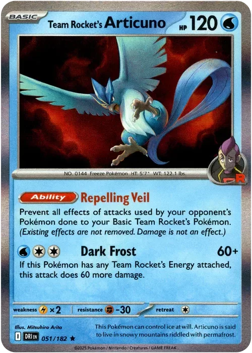 Producto - Team Rocket's Articuno - 051/182 - Destined Rivals - Holo