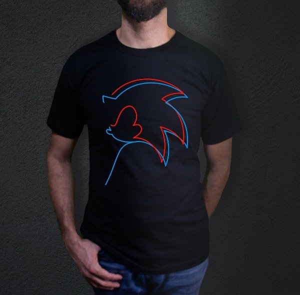 Remera sonic neon