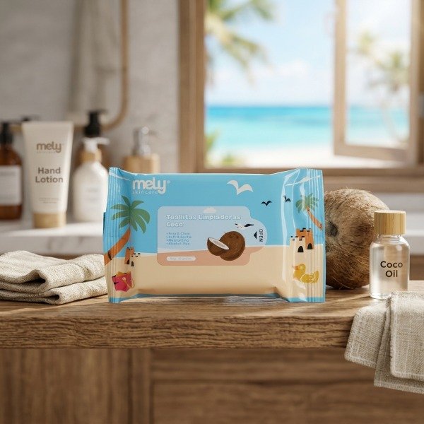 Producto - Toallitas Limpiadoras de Coco Mely - 0