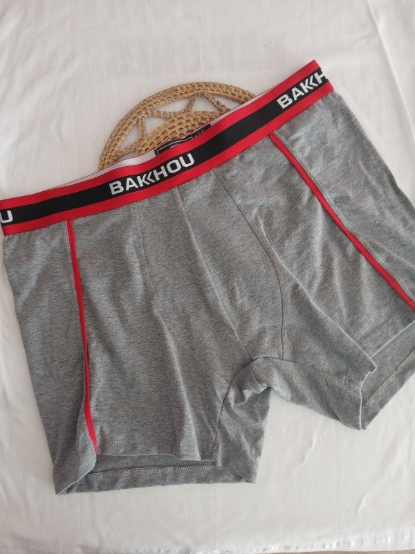 Producto - Boxer bakhou gris/rojo T.XL