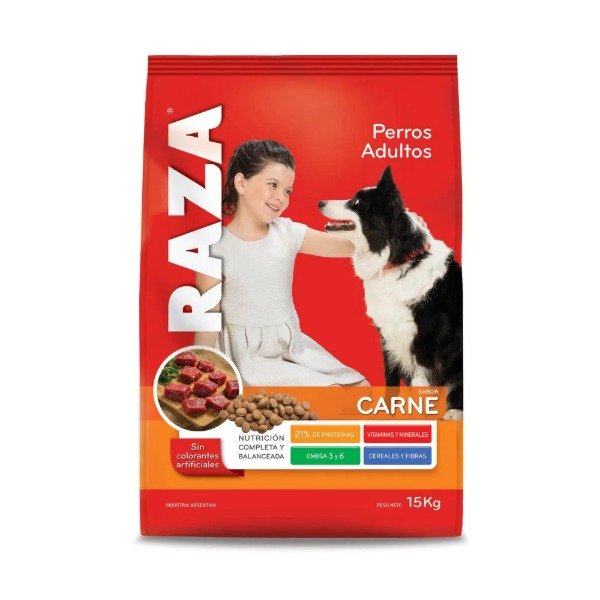 Producto - RAZA PERRO ADULTO CARNE 15KG