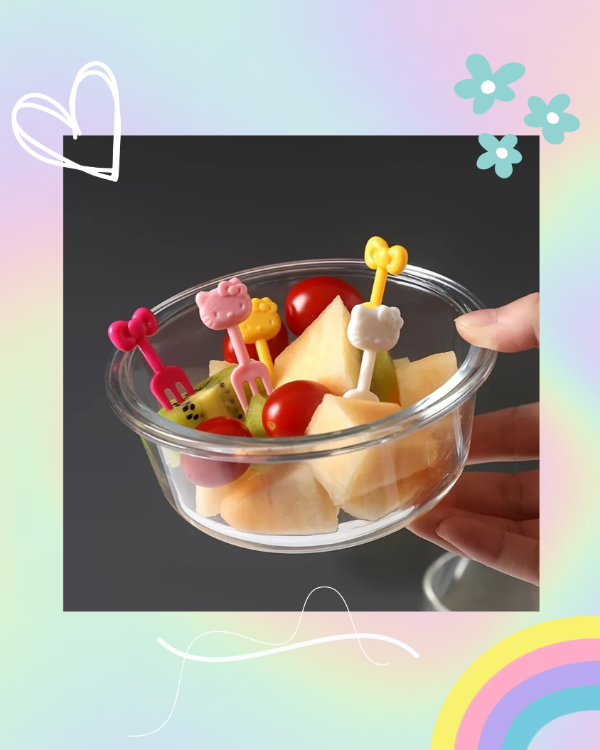 Producto - Set x2 Mini Tenedores para Fruta / Snacks Kitty