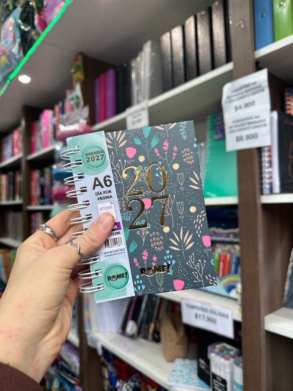 Producto - Agenda A6 Flora 3 Diaria Rome 2027 - 0