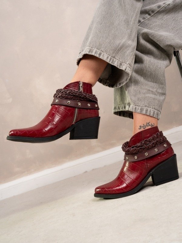 Producto - Texanas Cuero Vacuno Mara Bordo