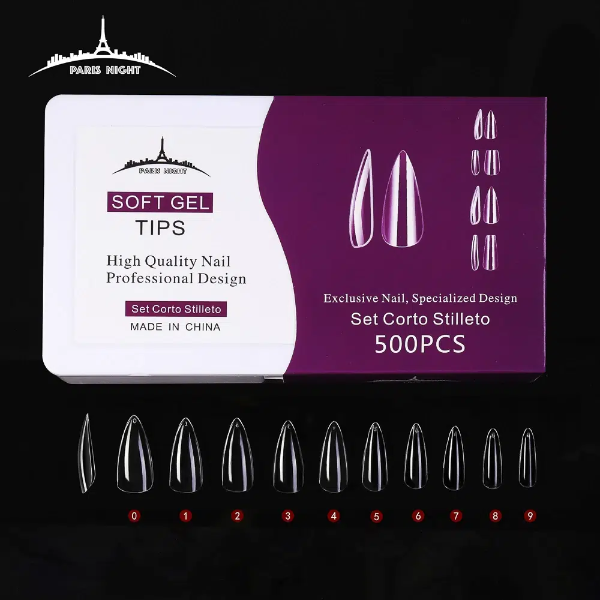 Producto - TIPS PARIS STILETTO CORTOS CAJA X500u