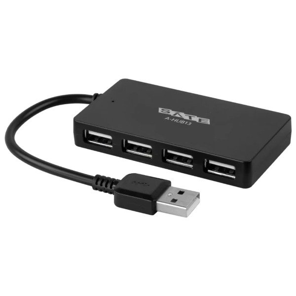 Producto - Satellite HUB A-HUB13 - 4 Portas - USB - Negro