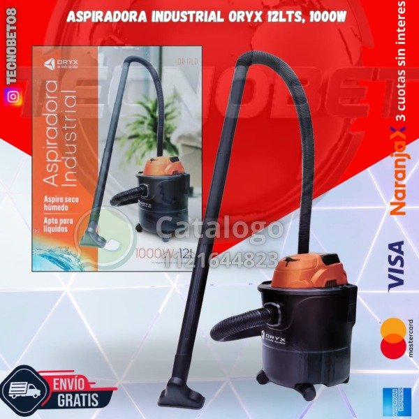 Producto - ASPIRADORA INDUSTRIAL ORYX 12LTS, 1000W