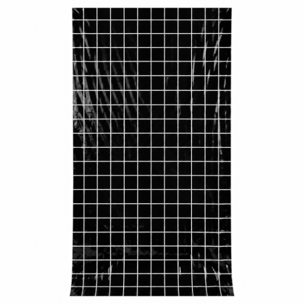 Producto - CORTINA METALIZADA ESPEJO 1X2 M NEGRA