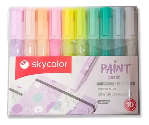 Producto - MARCADORES SKYCOLOR PASTEL x10