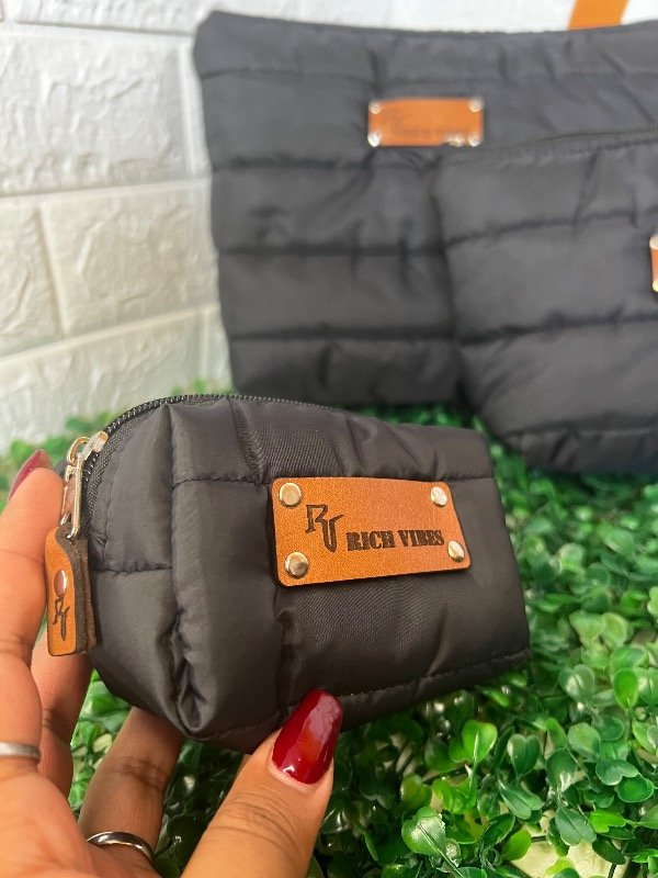 Producto - Monedero puffer negro