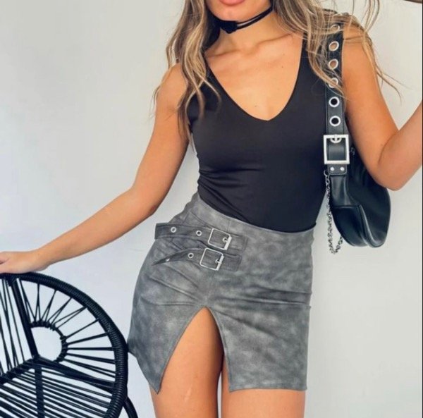 Producto - Mini Falda Nevada Gris