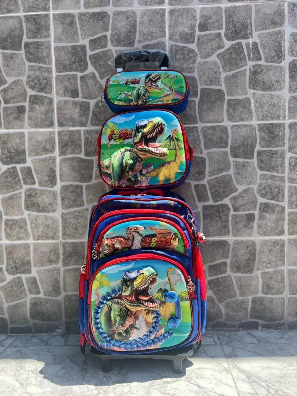 Producto - MOCHILA GRANDE C/CARRITO 3 PIEZAS ART. M6360