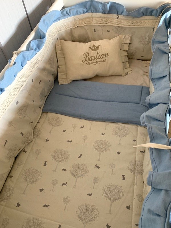 Producto - Acolchado + Chichonera + Sabanas + almohada bordada ( Funcional )