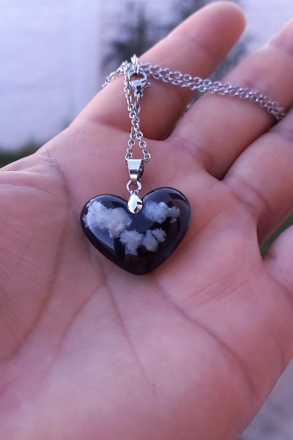 Producto - Dije corazón "cielito nocturno".