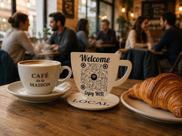Producto - Cartel Taza señal WIFI o MENÚ personalizado