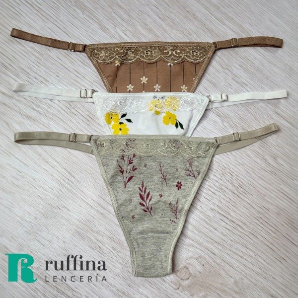 Producto - Pack x3 colaless regulables de algodón MERAKI - Art. 4437