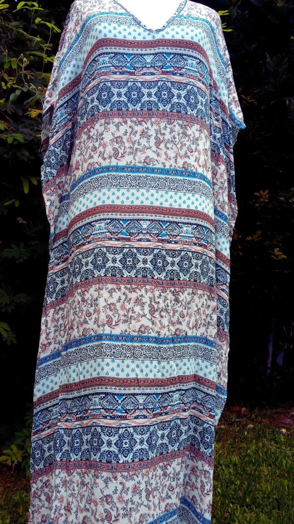 Producto - Kaftan Kitai. Túnica Estampada en gasa. Talle M