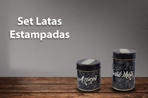 Producto - Set Latas Estampadas Colores