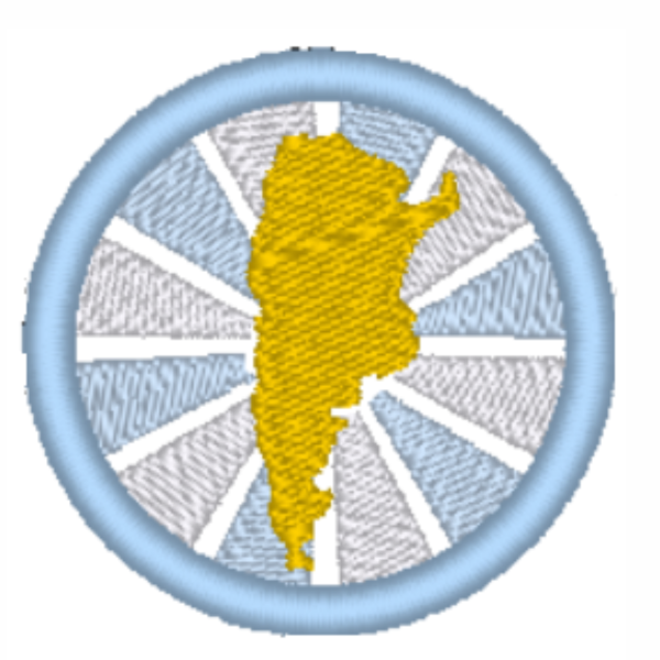 Producto - Matriz de Bordado - Escarapelas 2026 - " Argentina con rayas" - 2