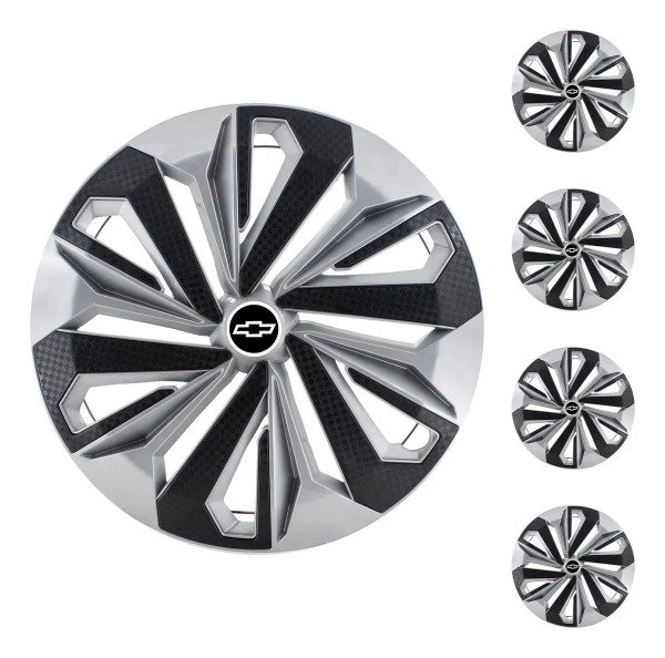 Producto - Juego 4 Tazas Universal Vision Rodado 14 Logo Chevrolet