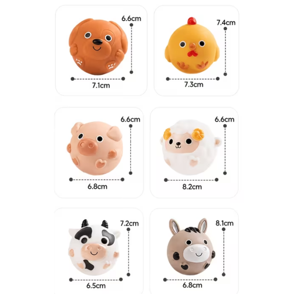 Producto - NT-146 PELOTAS CON TEXTURA X6 GRANJA, TERMOSELLADAS. APTA PARA AGUA. - 2