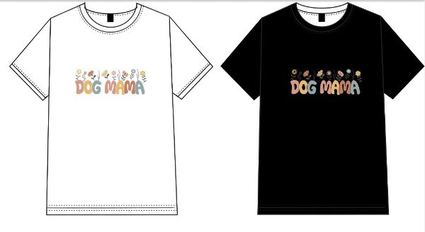 Producto - REMERA DOG MAMA FLORES