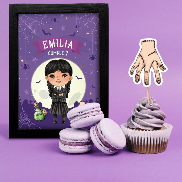 Producto - Kit Imprimible Cumpleaños "Merlina"